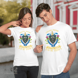 Scottish Lyon Scottish Blood In My Veins - Celtic Pride - Scotland Forever Tshirt Scottish Plaid Tartan Plaid - ScotsTee - scotstee.com