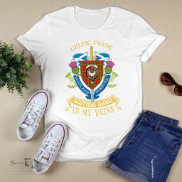 Scottish Leask Scottish Blood In My Veins - Celtic Pride - Scotland Forever Tshirt Scottish Plaid Tartan Plaid - ScotsTee - scotstee.com