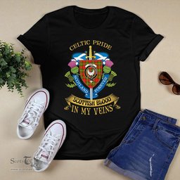 Scottish Leask Scottish Blood In My Veins - Celtic Pride - Scotland Forever Tshirt Scottish Plaid Tartan Plaid - ScotsTee - scotstee.com