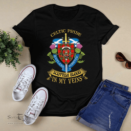 Scottish Lennox Kincaid Scottish Blood In My Veins - Celtic Pride - Scotland Forever Tshirt Scottish Plaid Tartan Plaid - ScotsTee - scotstee.com