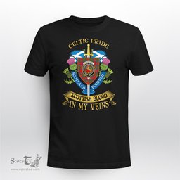 Scottish Mackintosh Scottish Blood In My Veins - Celtic Pride - Scotland Forever Tshirt Scottish Plaid Tartan Plaid - ScotsTee - scotstee.com