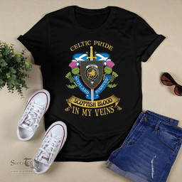 Scottish Campbell Scottish Blood In My Veins - Celtic Pride - Scotland Forever Tshirt Scottish Plaid Tartan Plaid - ScotsTee - scotstee.com