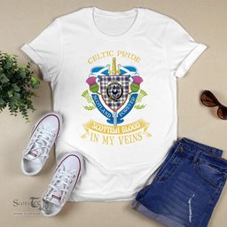 Scottish Hannay Scottish Blood In My Veins - Celtic Pride - Scotland Forever Tshirt Scottish Plaid Tartan Plaid - ScotsTee - scotstee.com