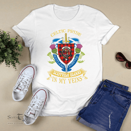 Scottish Fraser Scottish Blood In My Veins - Celtic Pride - Scotland Forever Tshirt Scottish Plaid Tartan Plaid - ScotsTee - scotstee.com