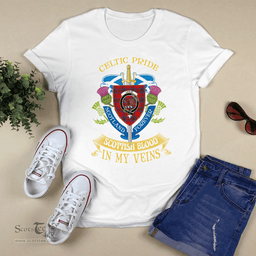 Scottish Leslie Scottish Blood In My Veins - Celtic Pride - Scotland Forever Tshirt Scottish Plaid Tartan Plaid - ScotsTee - scotstee.com
