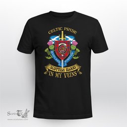 Scottish Leslie Scottish Blood In My Veins - Celtic Pride - Scotland Forever Tshirt Scottish Plaid Tartan Plaid - ScotsTee - scotstee.com