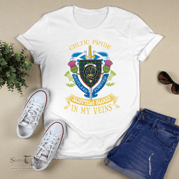 Scottish Gordon Scottish Blood In My Veins - Celtic Pride - Scotland Forever Tshirt Scottish Plaid Tartan Plaid - ScotsTee - scotstee.com
