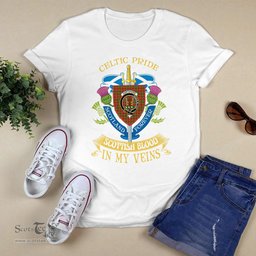 Scottish Gartshore Scottish Blood In My Veins - Celtic Pride - Scotland Forever Tshirt Scottish Plaid Tartan Plaid - ScotsTee - scotstee.com