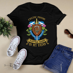 Scottish Gartshore Scottish Blood In My Veins - Celtic Pride - Scotland Forever Tshirt Scottish Plaid Tartan Plaid - ScotsTee - scotstee.com