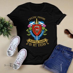 Scottish Macdonald Of Sleat Scottish Blood In My Veins - Celtic Pride - Scotland Forever Tshirt Scottish Plaid Tartan Plaid - ScotsTee - scotstee.com