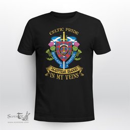 Scottish Galloway Scottish Blood In My Veins - Celtic Pride - Scotland Forever Tshirt Scottish Plaid Tartan Plaid - ScotsTee - scotstee.com