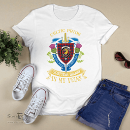 Scottish Haldane Scottish Blood In My Veins - Celtic Pride - Scotland Forever Tshirt Scottish Plaid Tartan Plaid - ScotsTee - scotstee.com