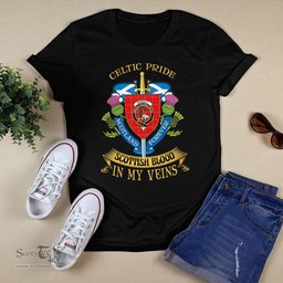 Scottish Burnett Scottish Blood In My Veins - Celtic Pride - Scotland Forever Tshirt Scottish Plaid Tartan Plaid - ScotsTee - scotstee.com