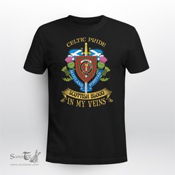 Scottish Chisholm Scottish Blood In My Veins - Celtic Pride - Scotland Forever Tshirt Scottish Plaid Tartan Plaid - ScotsTee - scotstee.com