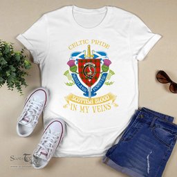 Scottish Macquarrie Scottish Blood In My Veins - Celtic Pride - Scotland Forever Tshirt Scottish Plaid Tartan Plaid - ScotsTee - scotstee.com