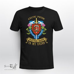 Scottish Macquarrie Scottish Blood In My Veins - Celtic Pride - Scotland Forever Tshirt Scottish Plaid Tartan Plaid - ScotsTee - scotstee.com