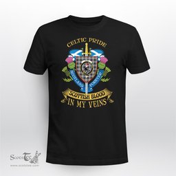 Scottish Glen Scottish Blood In My Veins - Celtic Pride - Scotland Forever Tshirt Scottish Plaid Tartan Plaid - ScotsTee - scotstee.com
