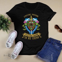 Scottish Baxter Scottish Blood In My Veins - Celtic Pride - Scotland Forever Tshirt Scottish Plaid Tartan Plaid - ScotsTee - scotstee.com