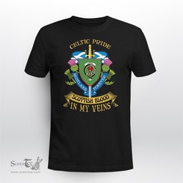 Scottish Currie Or Curry Scottish Blood In My Veins - Celtic Pride - Scotland Forever Tshirt Scottish Plaid Tartan Plaid - ScotsTee - scotstee.com