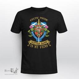 Scottish Gibson Scottish Blood In My Veins - Celtic Pride - Scotland Forever Tshirt Scottish Plaid Tartan Plaid - ScotsTee - scotstee.com