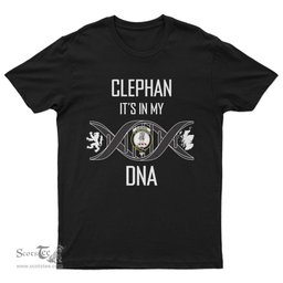 Scottish Clephan It's In My DNA Family Crest DNA In Me Tartan T Shirt Scottish Plaid Tartan Plaid - ScotsTee - scotstee.com