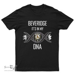 Scottish Beveridge It's In My DNA Family Crest DNA In Me Tartan T Shirt Scottish Plaid Tartan Plaid - ScotsTee - scotstee.com