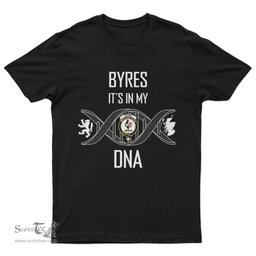 Scottish Byres It's In My DNA Family Crest DNA In Me Tartan T Shirt Scottish Plaid Tartan Plaid - ScotsTee - scotstee.com