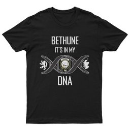 Scottish Bethune It's In My DNA Family Crest DNA In Me Tartan T Shirt Scottish Plaid Tartan Plaid - ScotsTee - scotstee.com