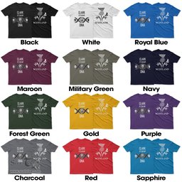 Scottish Clark (Lion) It's In My DNA Family Crest DNA In Me Tartan T Shirt Scottish Plaid Tartan Plaid - ScotsTee - scotstee.com