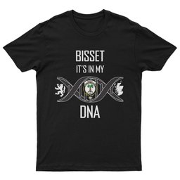 Scottish Bisset It's In My DNA Family Crest DNA In Me Tartan T Shirt Scottish Plaid Tartan Plaid - ScotsTee - scotstee.com