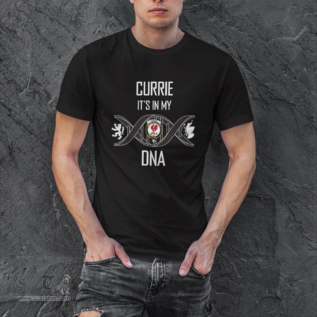 Scottish Currie It's In My DNA Family Crest DNA In Me Tartan T Shirt Scottish Plaid Tartan Plaid - ScotsTee - scotstee.com