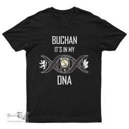 Scottish Buchan It's In My DNA Family Crest DNA In Me Tartan T Shirt Scottish Plaid Tartan Plaid - ScotsTee - scotstee.com