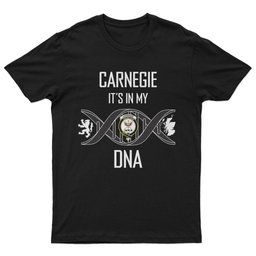 Scottish Carnegie It's In My DNA Family Crest DNA In Me Tartan T Shirt Scottish Plaid Tartan Plaid - ScotsTee - scotstee.com
