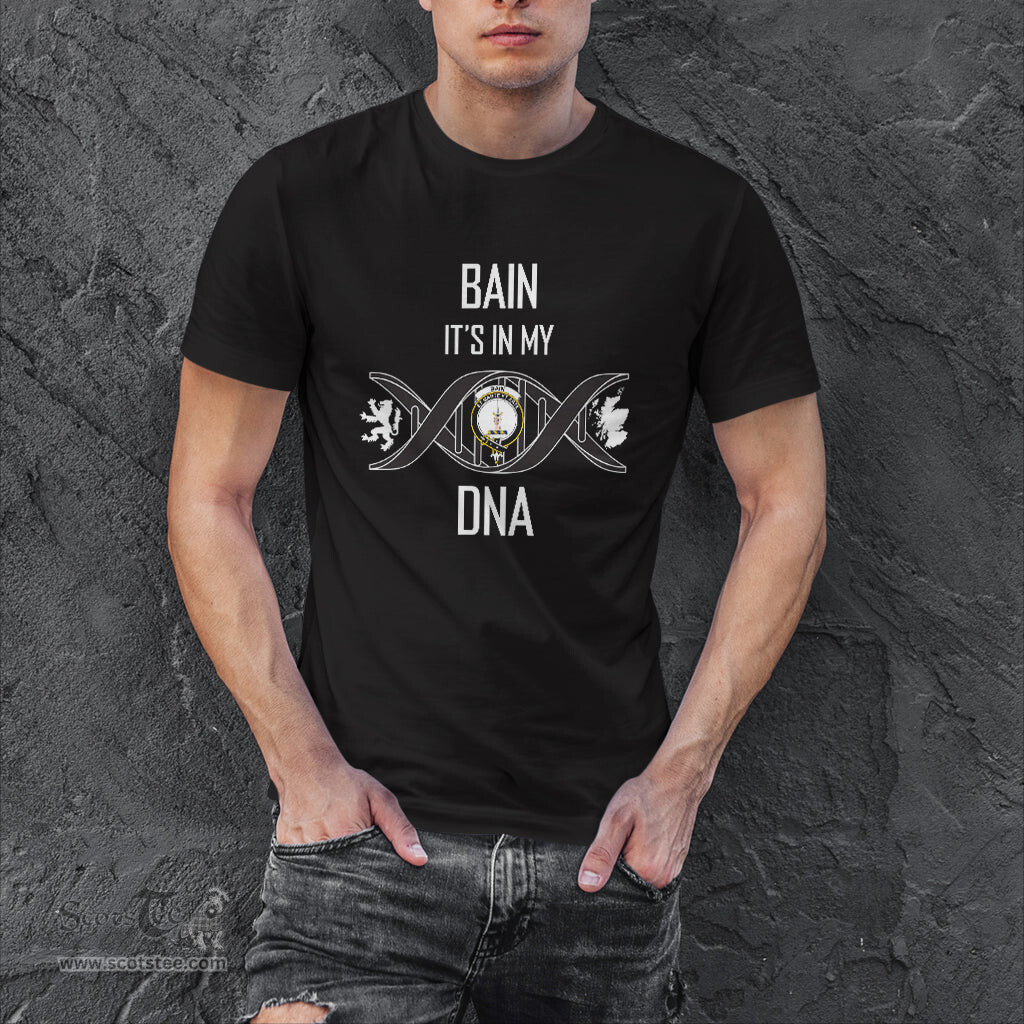 Scottish Bain It's In My DNA Family Crest DNA In Me Tartan T Shirt Scottish Plaid Tartan Plaid - ScotsTee - scotstee.com