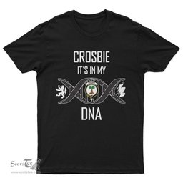 Scottish Crosbie It's In My DNA Family Crest DNA In Me Tartan T Shirt Scottish Plaid Tartan Plaid - ScotsTee - scotstee.com