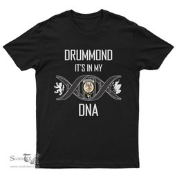 Scottish Drummond It's In My DNA Family Crest DNA In Me Tartan T Shirt Scottish Plaid Tartan Plaid - ScotsTee - scotstee.com