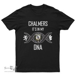 Scottish Chalmers It's In My DNA Family Crest DNA In Me Tartan T Shirt Scottish Plaid Tartan Plaid - ScotsTee - scotstee.com