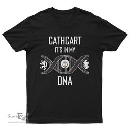 Scottish Cathcart It's In My DNA Family Crest DNA In Me Tartan T Shirt Scottish Plaid Tartan Plaid - ScotsTee - scotstee.com