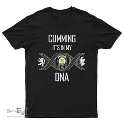 Scottish Cumming It's In My DNA Family Crest DNA In Me Tartan T Shirt Scottish Plaid Tartan Plaid - ScotsTee - scotstee.com