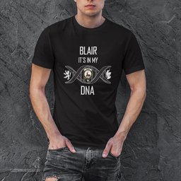 Scottish Blair It's In My DNA Family Crest DNA In Me Tartan T Shirt Scottish Plaid Tartan Plaid - ScotsTee - scotstee.com