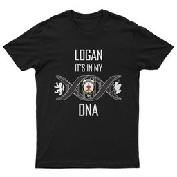 Scottish Logan It's In My DNA Family Crest DNA In Me Tartan T Shirt Scottish Plaid Tartan Plaid - ScotsTee - scotstee.com