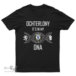 Scottish Ochterlony It's In My DNA Family Crest DNA In Me Tartan T Shirt Scottish Plaid Tartan Plaid - ScotsTee - scotstee.com