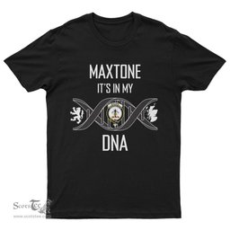 Scottish Maxtone It's In My DNA Family Crest DNA In Me Tartan T Shirt Scottish Plaid Tartan Plaid - ScotsTee - scotstee.com