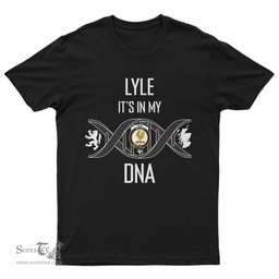 Scottish Lyle It's In My DNA Family Crest DNA In Me Tartan T Shirt Scottish Plaid Tartan Plaid - ScotsTee - scotstee.com