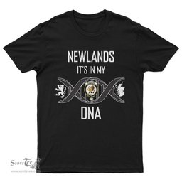 Scottish Newlands It's In My DNA Family Crest DNA In Me Tartan T Shirt Scottish Plaid Tartan Plaid - ScotsTee - scotstee.com
