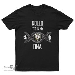 Scottish Rollo It's In My DNA Family Crest DNA In Me Tartan T Shirt Scottish Plaid Tartan Plaid - ScotsTee - scotstee.com
