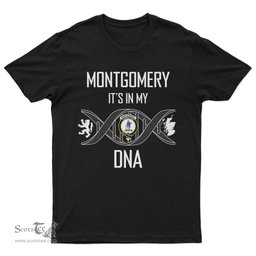 Scottish Montgomery It's In My DNA Family Crest DNA In Me Tartan T Shirt Scottish Plaid Tartan Plaid - ScotsTee - scotstee.com