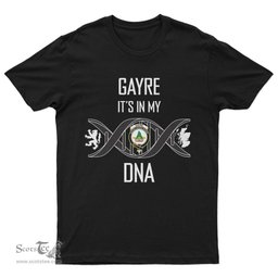 Scottish Gayre It's In My DNA Family Crest DNA In Me Tartan T Shirt Scottish Plaid Tartan Plaid - ScotsTee - scotstee.com