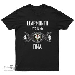 Scottish Learmonth It's In My DNA Family Crest DNA In Me Tartan T Shirt Scottish Plaid Tartan Plaid - ScotsTee - scotstee.com