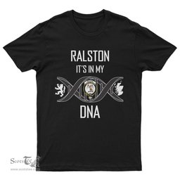 Scottish Ralston It's In My DNA Family Crest DNA In Me Tartan T Shirt Scottish Plaid Tartan Plaid - ScotsTee - scotstee.com